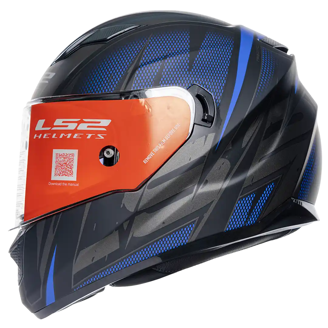 CASCO LS2 FF320 STEIN NEGRO MATE/AZUL